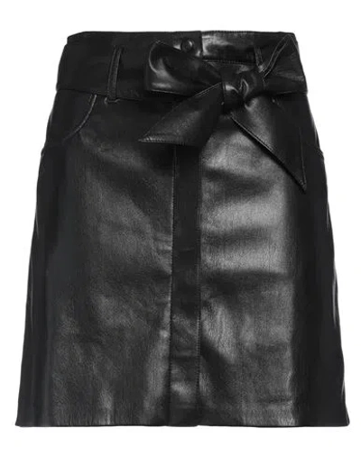 Nanushka Woman Mini Skirt Black Size M Recycled Polyester