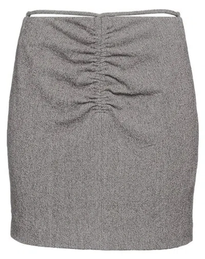 Nanushka Woman Mini Skirt Khaki Size M Cotton, Polyester, Polyamide, Elastane In Beige