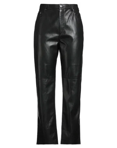 Nanushka Woman Pants Black Size L Polyurethane, Polyester