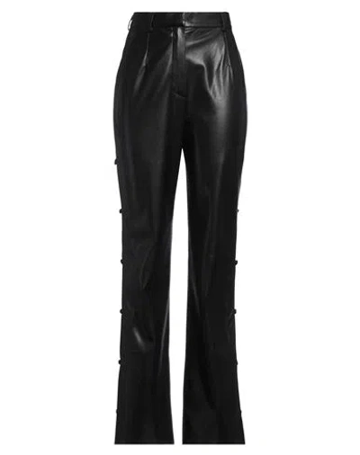 Nanushka Woman Pants Black Size M Polyurethane, Polyester