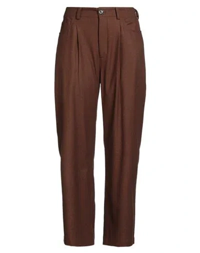 Nanushka Woman Pants Brown Size 31 Recycled Polyester, Viscose, Wool, Elastane