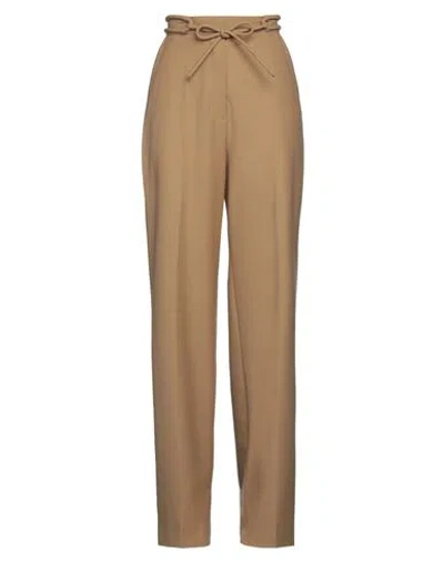 Nanushka Woman Pants Camel Size Xs Modal, Polyester In Beige