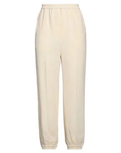Nanushka Woman Pants Cream Size L Viscose, Seacell In White