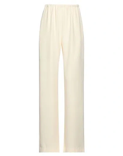 Nanushka Woman Pants Cream Size M Acetate, Polyester In White