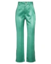 Nanushka Woman Pants Emerald Green Size M Triacetate, Polyester In Green