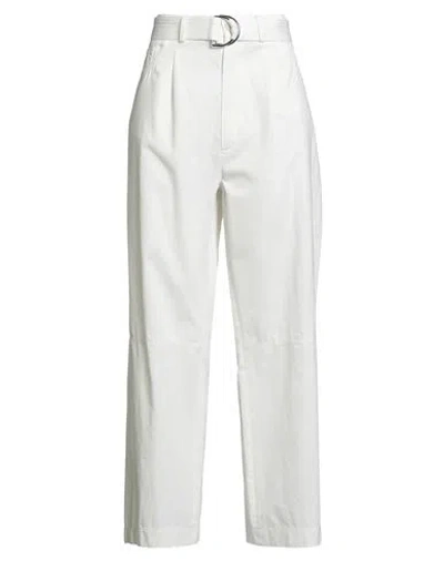 Nanushka Woman Pants Ivory Size L Cotton In White