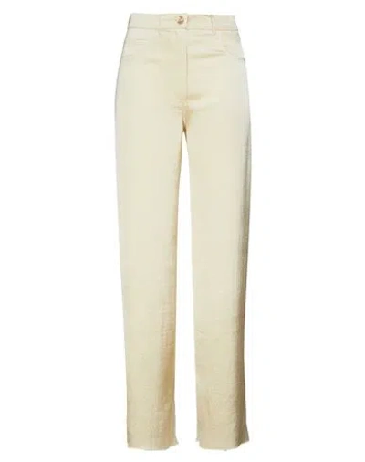 Nanushka Woman Pants Ivory Size S Triacetate, Polyester In White