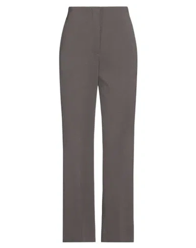Nanushka Woman Pants Lead Size L Acetate, Recycled Polyester In Grey
