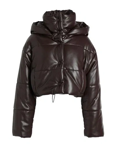 Nanushka Woman Puffer Cocoa Size M Recycled Polyester, Polyurethane Coated