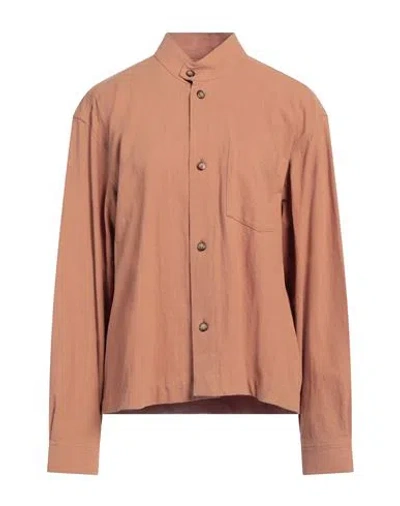 Nanushka Woman Shirt Tan Size M Cotton In Brown