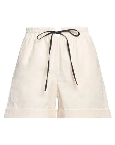 Nanushka Woman Shorts & Bermuda Shorts Cream Size M Cotton In White