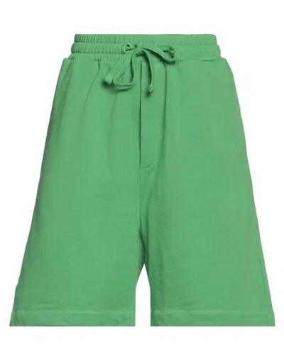 Nanushka Woman Shorts & Bermuda Shorts Green Size L Organic Cotton