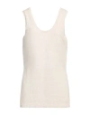 Nanushka Woman Top Beige Size L Cotton, Linen, Polyester In Beige