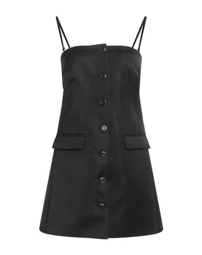 Nanushka Woman Top Black Size S Polyester, Triacetate