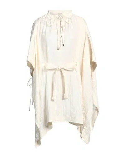 Nanushka Woman Top Ivory Size Xxs/xs Linen, Cotton In White
