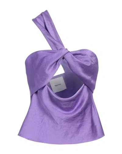 Nanushka Woman Top Purple Size M Polyester