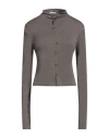 Nanushka Teddie Mesh Top In Grey