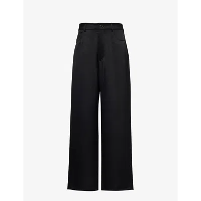 Nanushka Josine Wide-leg Trousers In Black