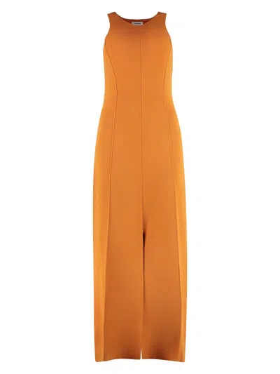 Nanushka Women's Elia Midi Viscose Dress In Orange