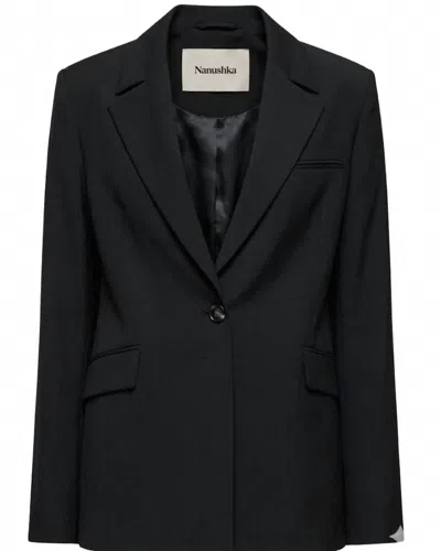 Nanushka Women's Zeva Tailored Oversized Single-breasted Blazer In Black