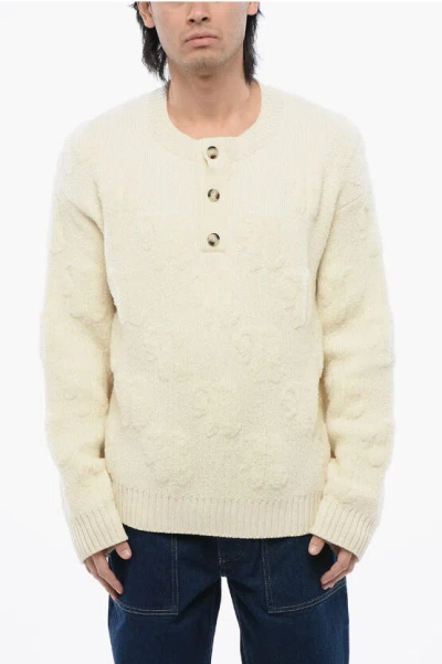 NANUSHKA WOOL AND NYLON FIGLO 3-BUTTONS SWEATER