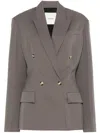 Nanushka Wool Blazer In Grey