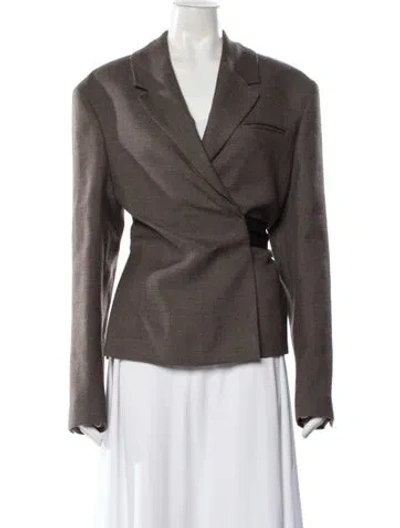 Pre-owned Nanushka Wool Blazer In Neutral