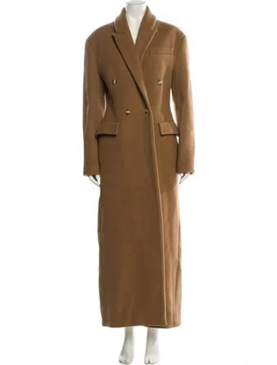 Pre-owned Nanushka Wool Coat In Brown