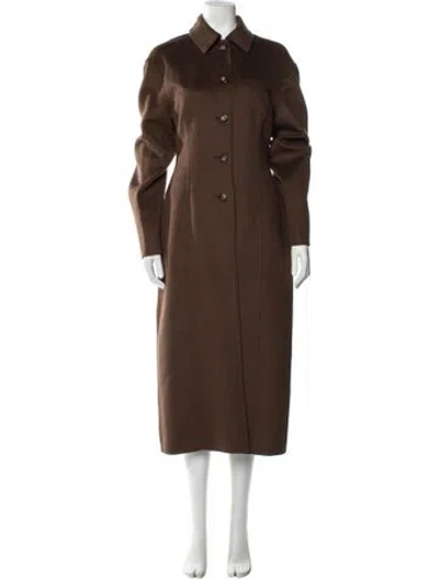 Pre-owned Nanushka Wool Coat In Brown