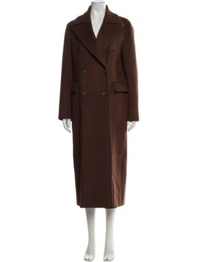 Pre-owned Nanushka Wool Coat In Brown