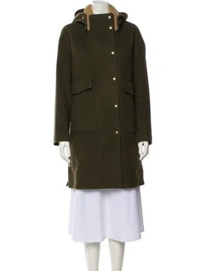 Pre-owned Nanushka Wool Coat In Green