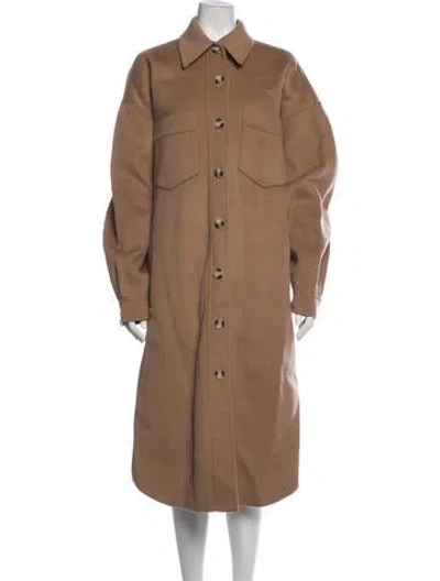 Pre-owned Nanushka Wool Coat In Neutrals
