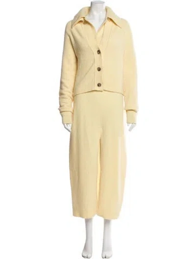 Pre-owned Nanushka Wool Dress Set In Yellow