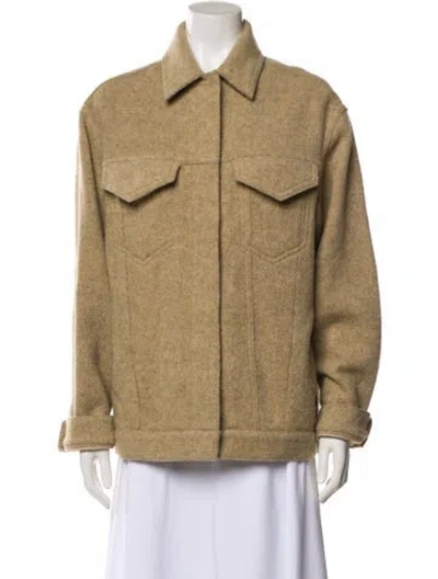 Pre-owned Nanushka Wool Jacket In Neutral
