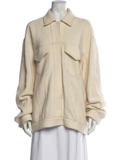 Pre-owned Nanushka Wool Jacket In Neutrals