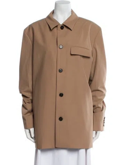 Pre-owned Nanushka Wool Jacket W/ Tags In Neutral