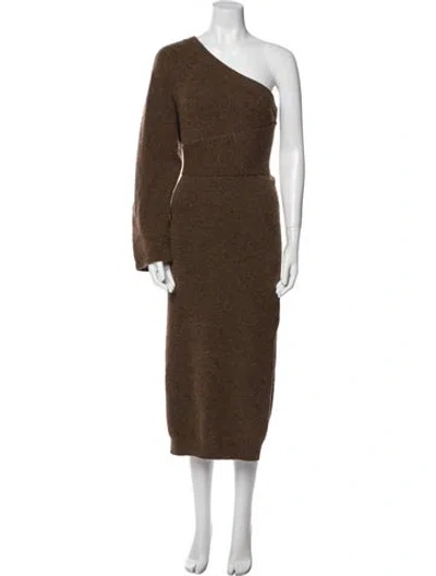 Pre-owned Nanushka Wool Midi Length Dress In Neutral