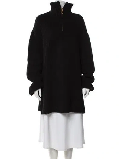 Pre-owned Nanushka Wool Mock Neck Sweater In Black