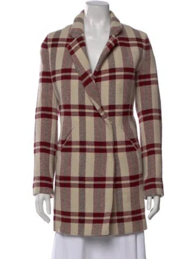 Pre-owned Nanushka Wool Plaid Print Sweater In Multi