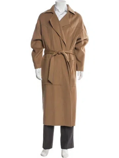 Pre-owned Nanushka Wool Trench Coat In Neutral