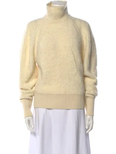 Pre-owned Nanushka Wool Turtleneck Sweater In Neutral