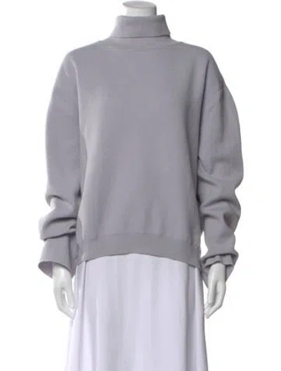 Pre-owned Nanushka Wool Turtleneck Sweatshirt In Gray