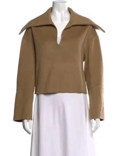 Pre-owned Nanushka Wool V-neck Sweater In Neutrals