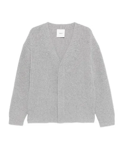 Nanushka Wool-cashmere Cardigan In Transparent