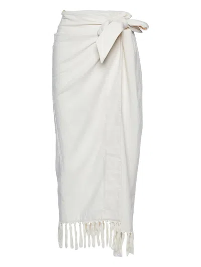 Pre-owned Nanushka Wrap-detailing Midi Skirt