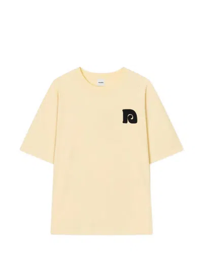 Nanushka Wren Embroidery-floral T-shirt In Neutral