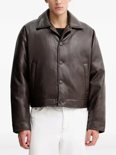 Nanushka Zaler Jacket In Brown