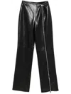 Nanushka Zip-detail Trousers In Black