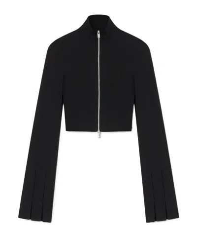 Nanushka Zip-up Cardigan In Black