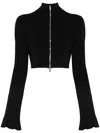 Nanushka Zippered Short Jacket In Black